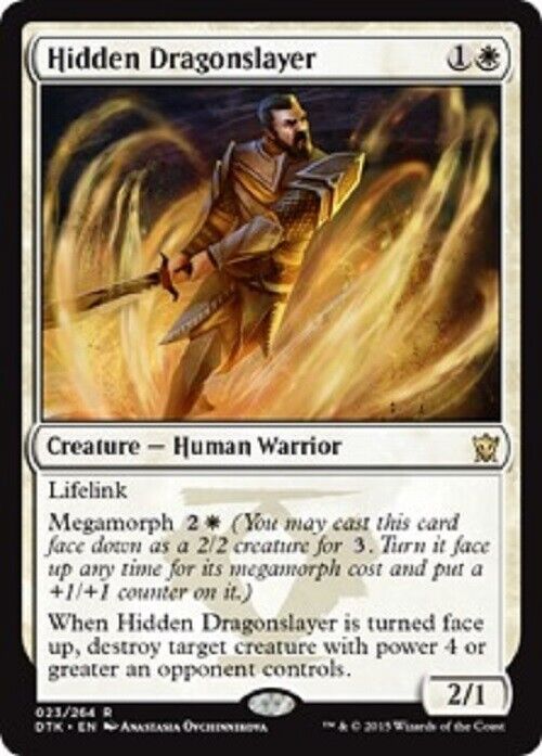 MTG MTG 1x  Hidden Dragonslayer Dragons of Tarkir  Card Magic The Gathering