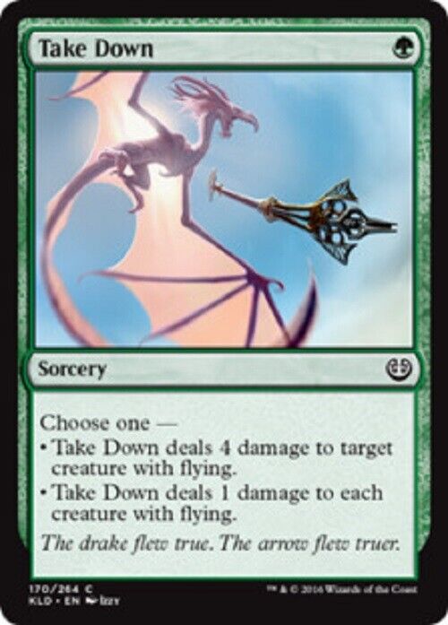 MTG MTG 4x  Take Down KLD Kaladesh   Card Magic The Gathering