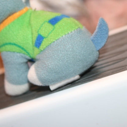 Ty Beanie Boos Rocky Mini 4" Plush Stuffed Keychain Clip For Bag Toy Paw Patrol