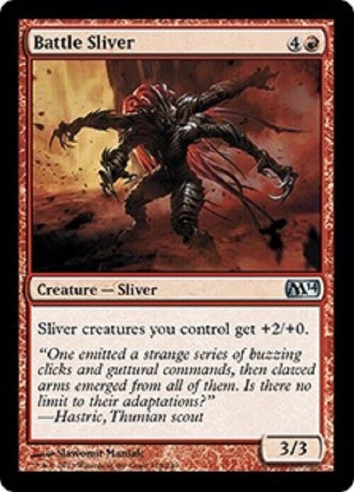 MTG MTG 1x Battle Sliver M14 Magic 2014 Core Set  Card Magic The Gathering