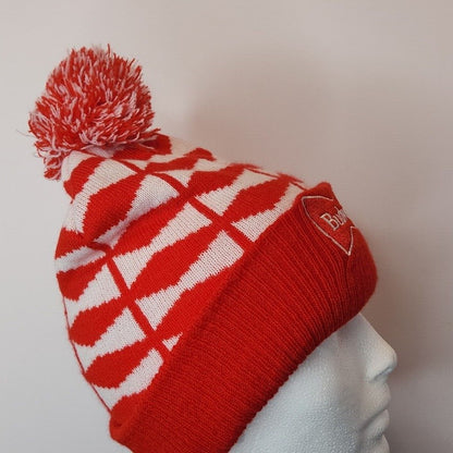 Buweiset Red White Winter Hat