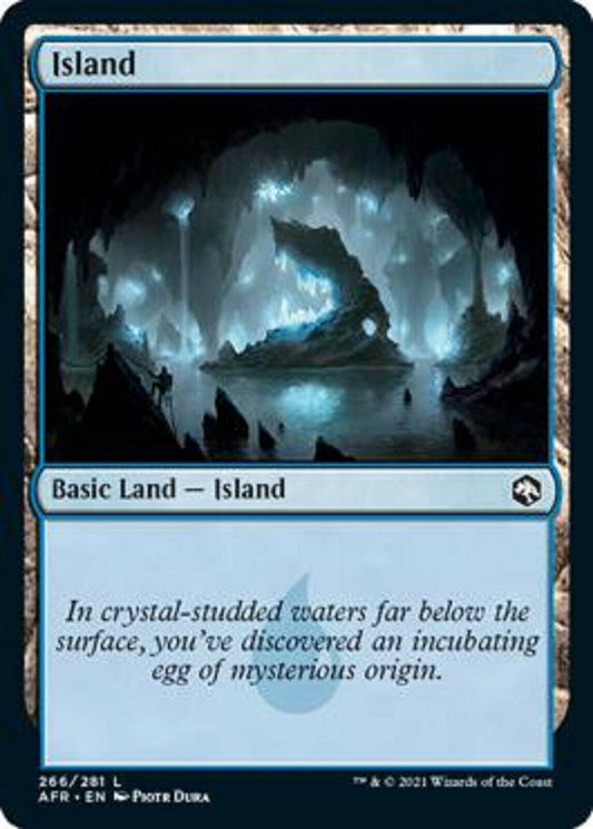 MTG MTGSixX Island 266 FOIL Adventures in the Forgotten Realms