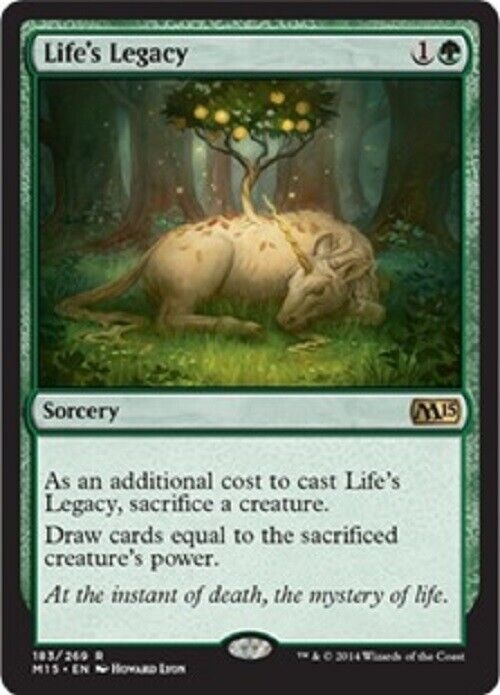 MTG 1x Life's Legacy M15 Magic 2015 Core MTG Magic the Gathering card  NM