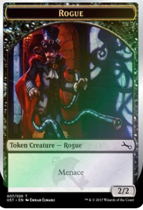 MTG MTG 1X Rogue Token (007/020) - FOIL NM Unstable - Common (Foil) card Magic