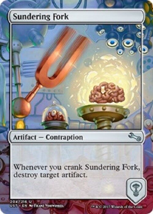 MTG 2x Sundering Fork Unstable Card Magic the Gathering MTG Contraception