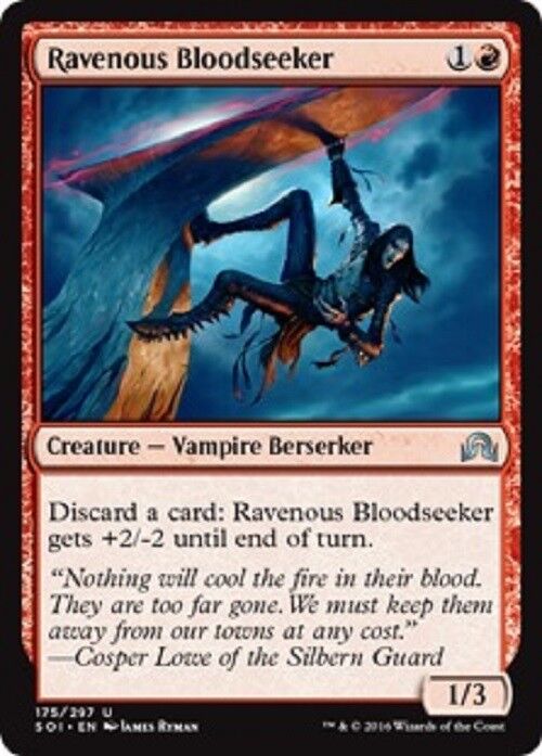 MTG Ravenous Bloodseeker Shadows over Innistrad Card Magic the Gathering