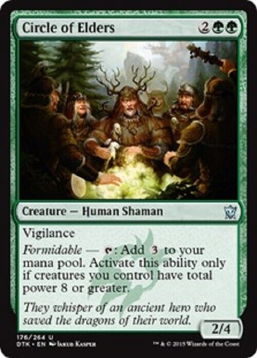 MTG MTG 1x Circle of Elders Dragons of Tarkir Card Magic The Gathering