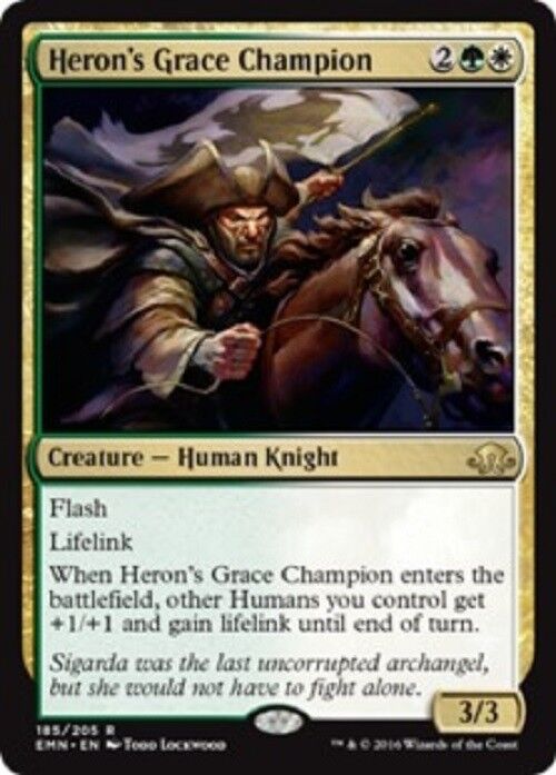 MTG Heron's Grace Champion Eldritch Moon FOIL Unplayed NM card English