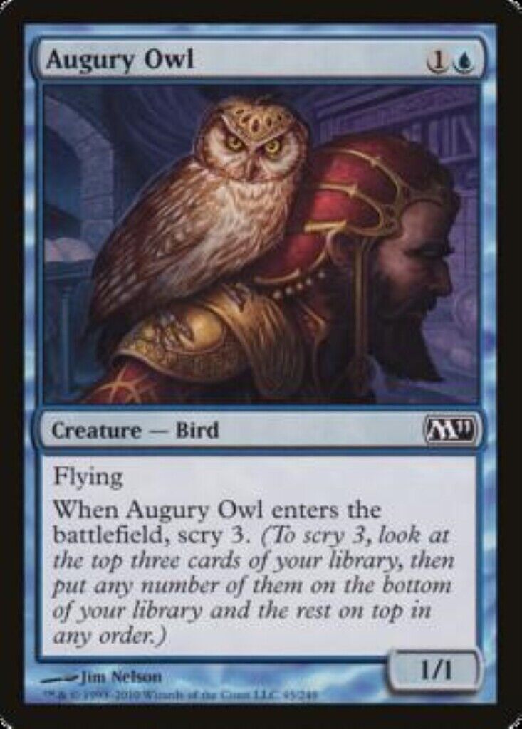 MTG MTG 2x Augury Owl Magic 2011 card Magic The Gathering