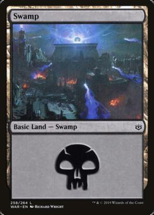 MTG MTG 4x  Swamp (258) War of the Spark Cards Magic The Gathering NM