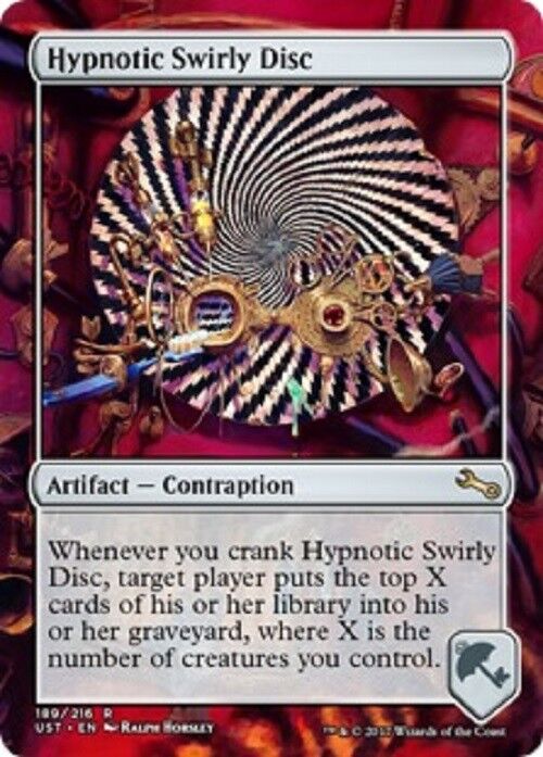 MTG MTG Hypnotic Disc Unstable card Magic the Gathering NM Contraption