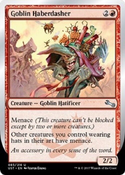 MTG MTG 2X Goblin Haberdasher NM Unstable cards Magic The Gathering