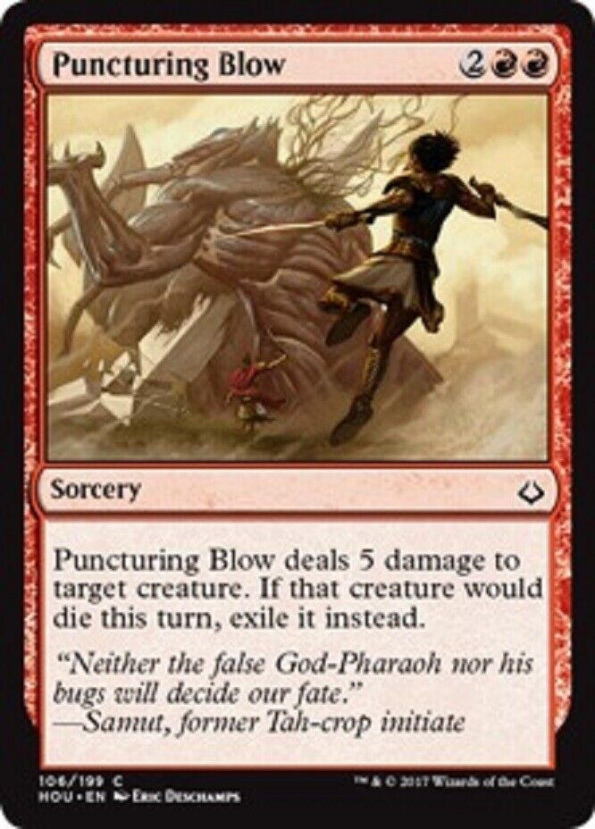 MTG MTG 4x  Puncturing Blow Hour of Devastation cards Magic The Gathering