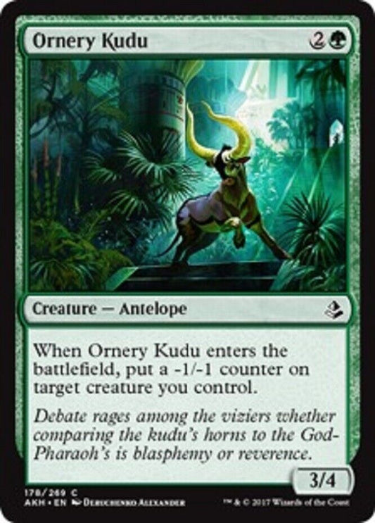 MTG MTG 4x  Ornery Kudu Amonkhet  cards Magic The Gathering