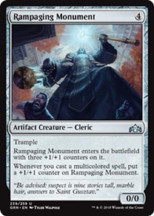 MTG Rampaging Monument Guilds of Ravnica card Magic the Gathering MTG Magic Pauper