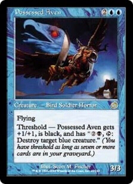 MTG 1x  Possessed Aven Torment  card MTG Magic the Gathering