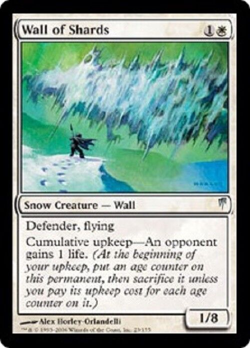 MTG 1x Wall of Shards Coldsnap Card MTG Magic Pauper Magic the Gathering