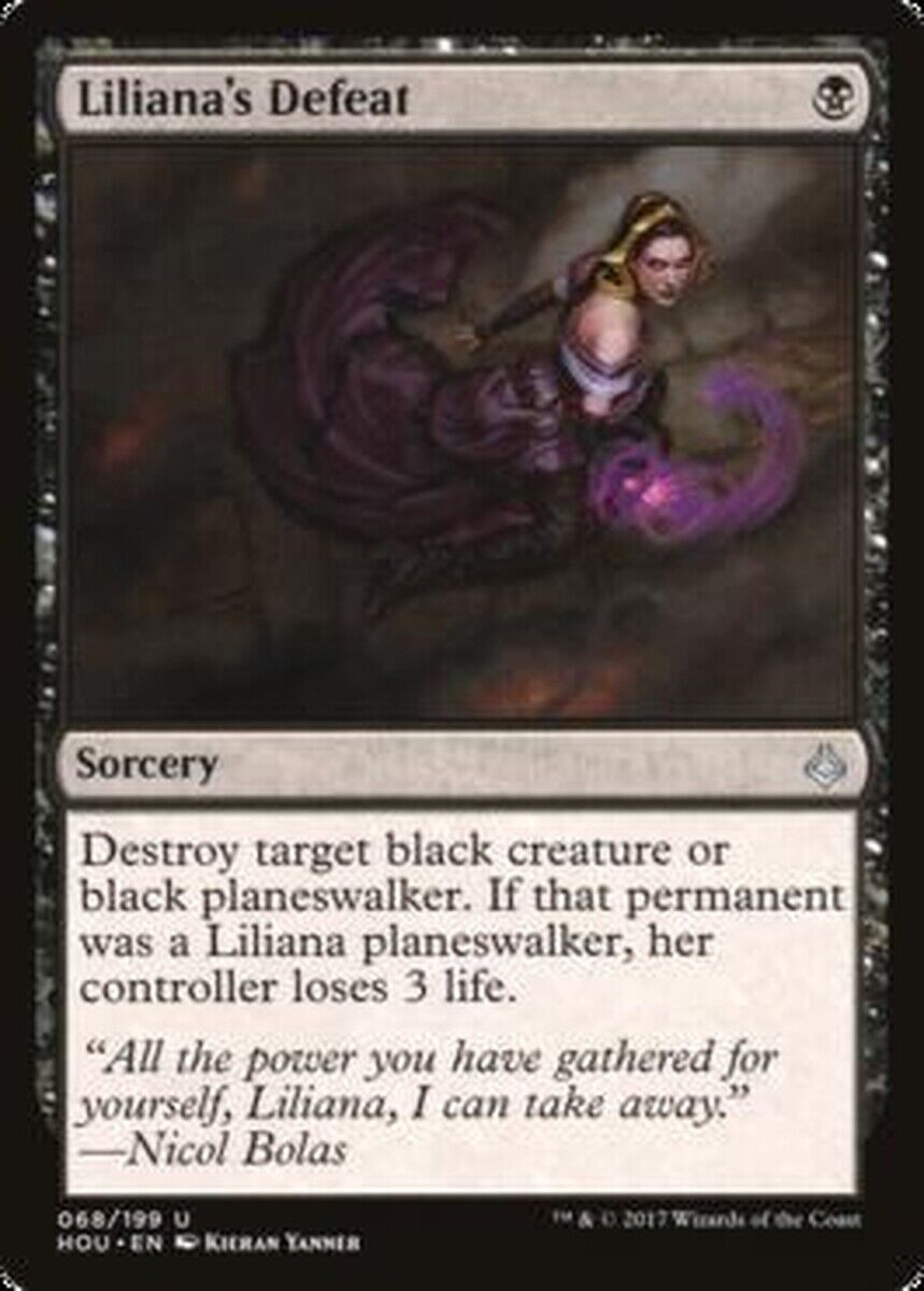 MTG MTG 1x Liliana's Defeat Hour of Devastation  Magic the gatherine card