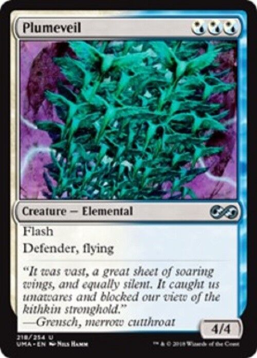 MTG Plumeveil Ultimate Master Unplayed NM card  MTG Magic Pauper