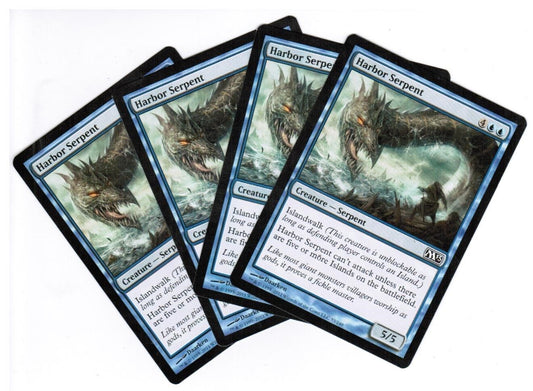 MTG MTG Harbor Serpent M13 Magic 2013 X4 4x Magic the GAthering cards