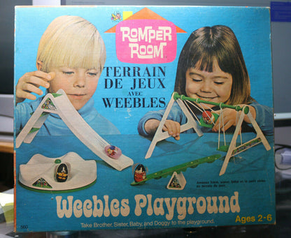 Vintage Hasbro Romper Room Weebles Playground Set 1972 In Box "No Figures" Toys