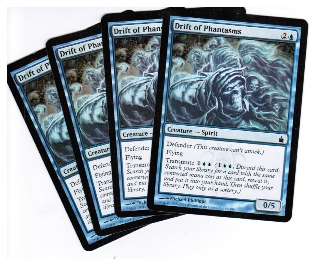 MTG MTG Drift of Phantasms Ravnica Spirit  X4 4x Magic the GAthering Look cards