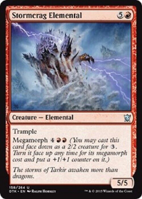 MTG MTG 1x  Stormcrag Elemental Dragons of Tarkir Card Magic The Gathering