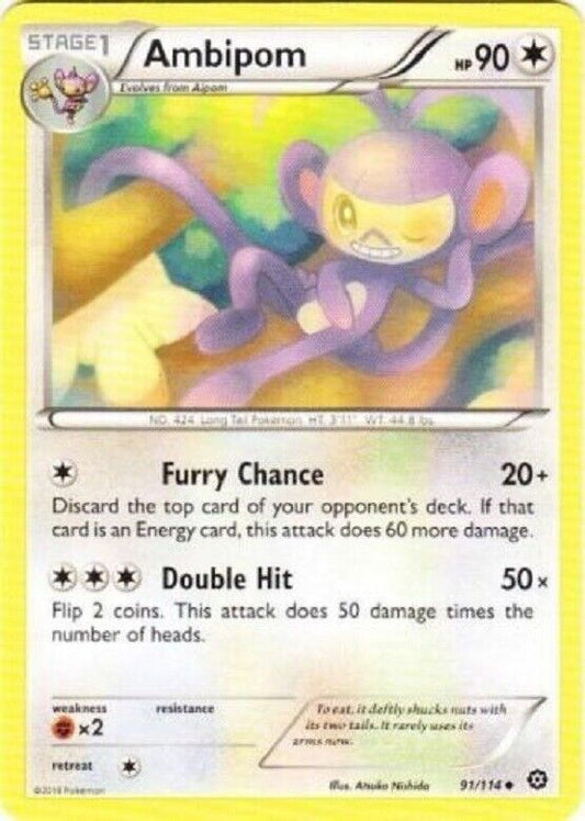 Pokemon Ambipom - Uncommon - Steam Siege - 91/114 Card