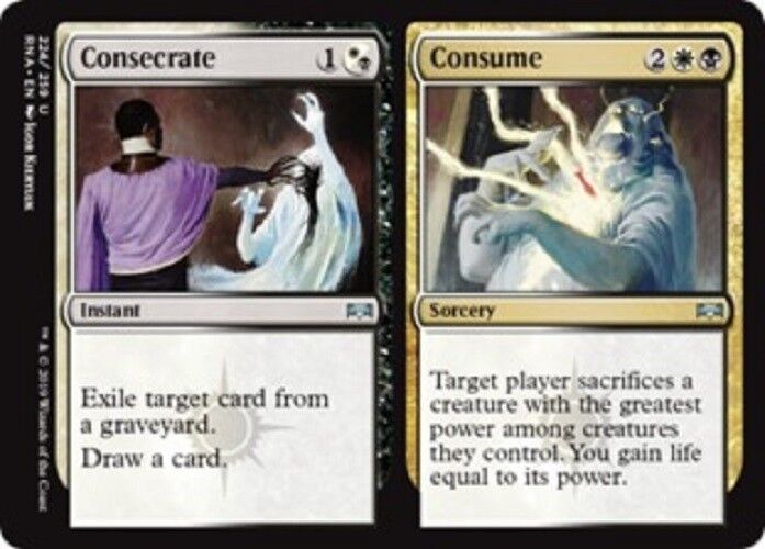 MTG 2x Consecrate // Consume  Ravnica Allegiance Unplayed NM Card