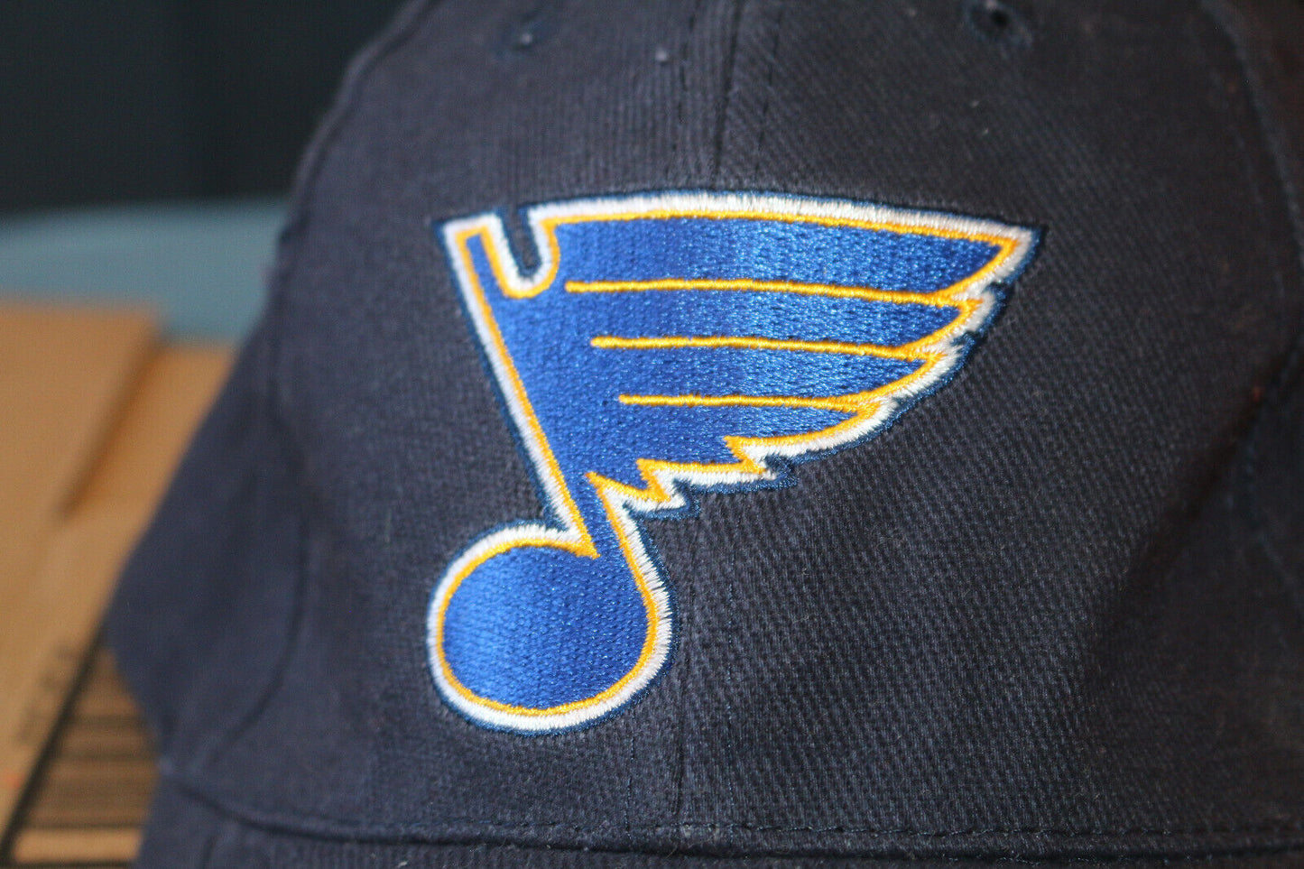 St. Louis Blues Nhl Embroidered Logo Mens Cap Navy Blue Dad Hat Slouch Nwt