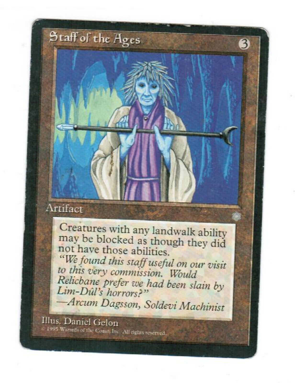 MTG 1x MTG Staff of the Ages Ice Age English CARD Magic the Gathering Vintage MP