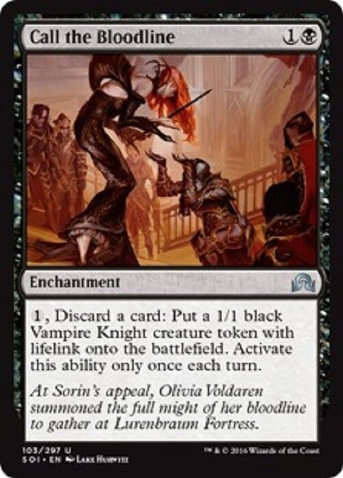 mtg shadows over innistrad cards MTG Call the Bloodline Shadows over Innistrad Card Magic the Gathering – Omniphustoys