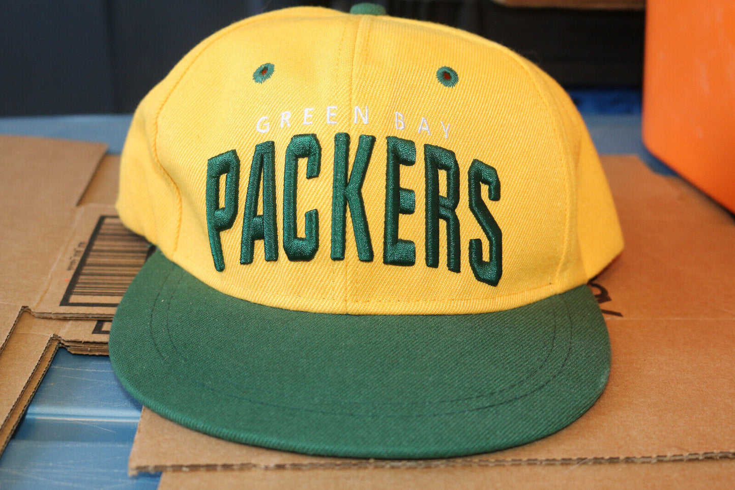 Green Bay Packers Baseball Hat Cap Snapback Budweiser Yellow Nfl Adjustable Cool