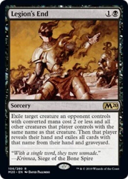 MTG MTG x1 Legion's End MtG M20 Magic 2020 card Rare Magic the gathering