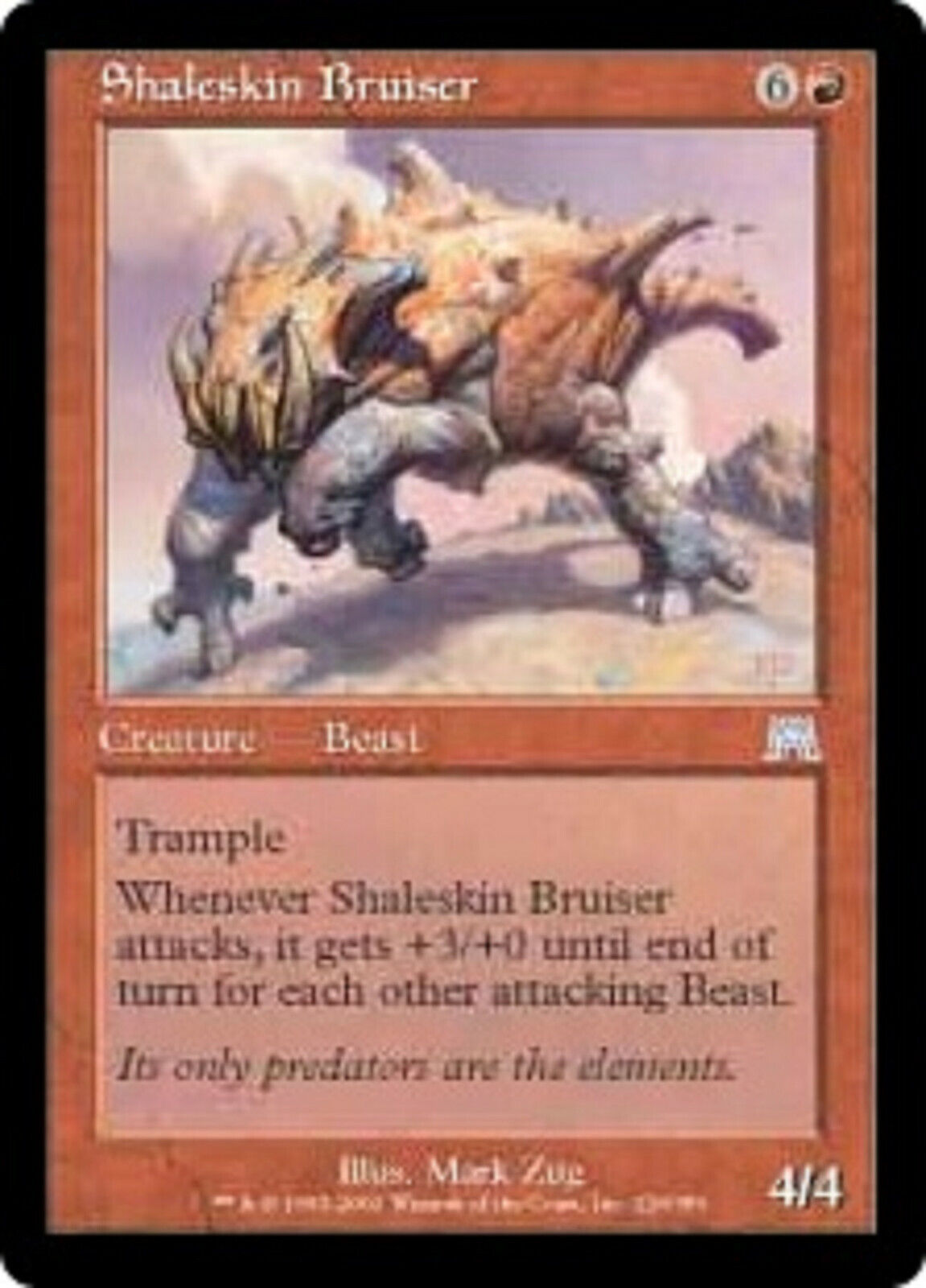 MTG 1x  Shaleskin Bruiser Onslaught Magic the Gathering card MTG