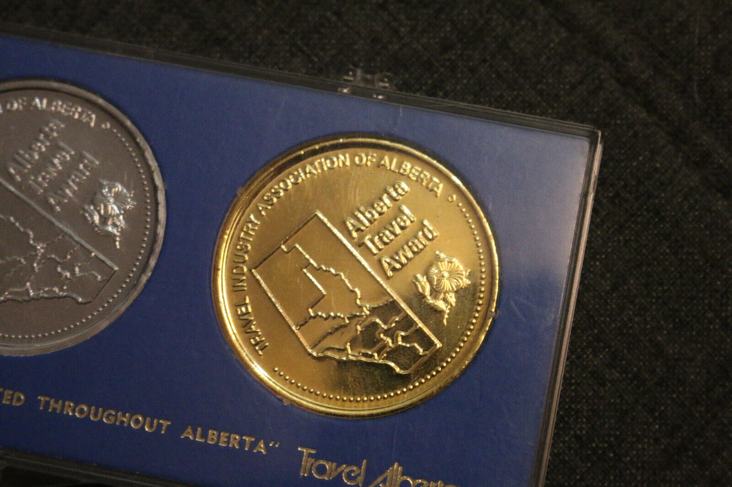 Travel Alberta Canada 3 Coins Medallion Set Great Condition! Gold Bronze Silver