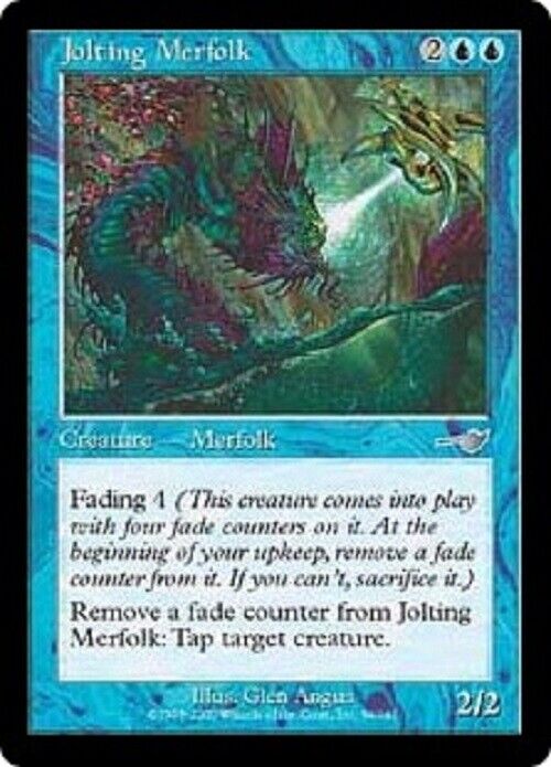 MTG MTG 1x  Jolting Merfolk NE Nemesis  Card Magic The Gathering