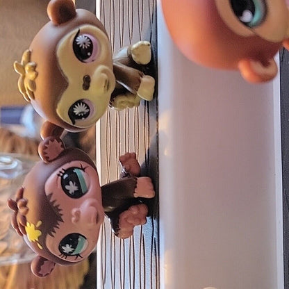 Lot Of 5 Monkey Animals Little Pet Shop Toys Figures