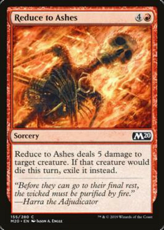 MTG MTG 4x Reduce to Ashes Core Set 2020 cards Magic The Gathering