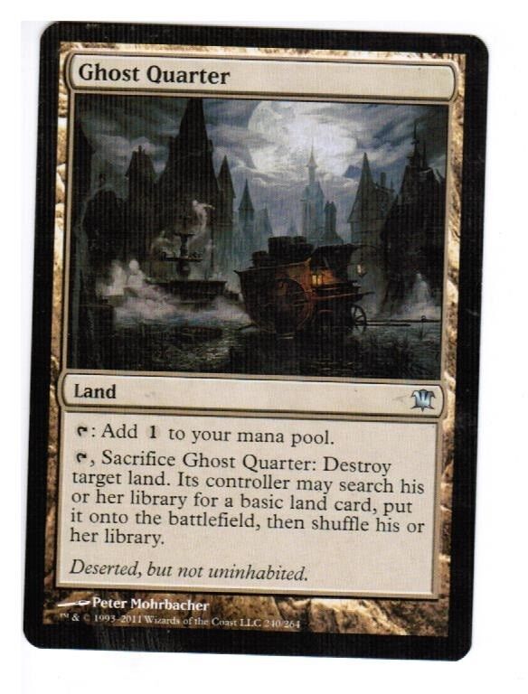 MTG MTG 1x GHOST QUARTER ENGLISH x1 innistrad commander magic the gathering card