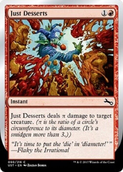 MTG 4x Just Desserts Unstable Cards Magic the Gathering MTG NM Pauper