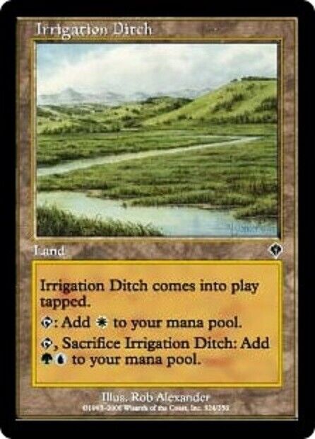 MTG 1x   Irrigation Ditch Invasion card MTG Magic the Gathering