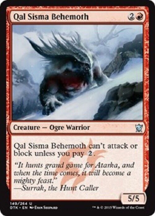 MTG 1x Qal Sisma Behemoth Dragons of Tarkir card Magic the Gathering MTG