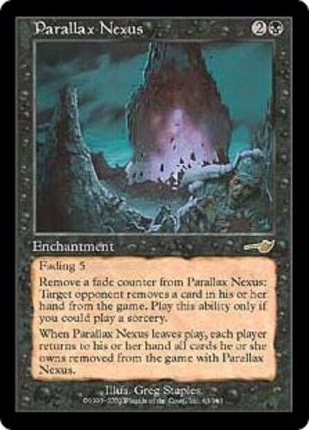 MTG 1x  Parallax Nexus Nemesis card MTG Magic the Gathering