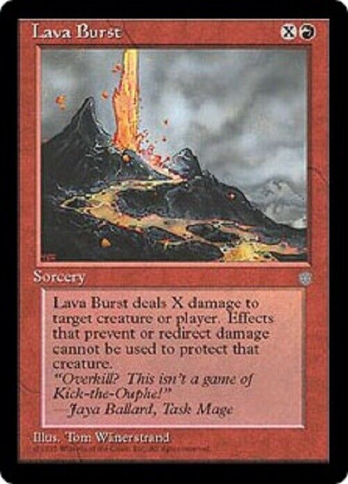 MTG MTG 1x Lava Burst Ice Age Card Magic The Gathering Commander paupe Omniphustoys MTG MTG 1x Lava Burst Ice Age Card Magic The Gathering Commander paupe Omniphustoys