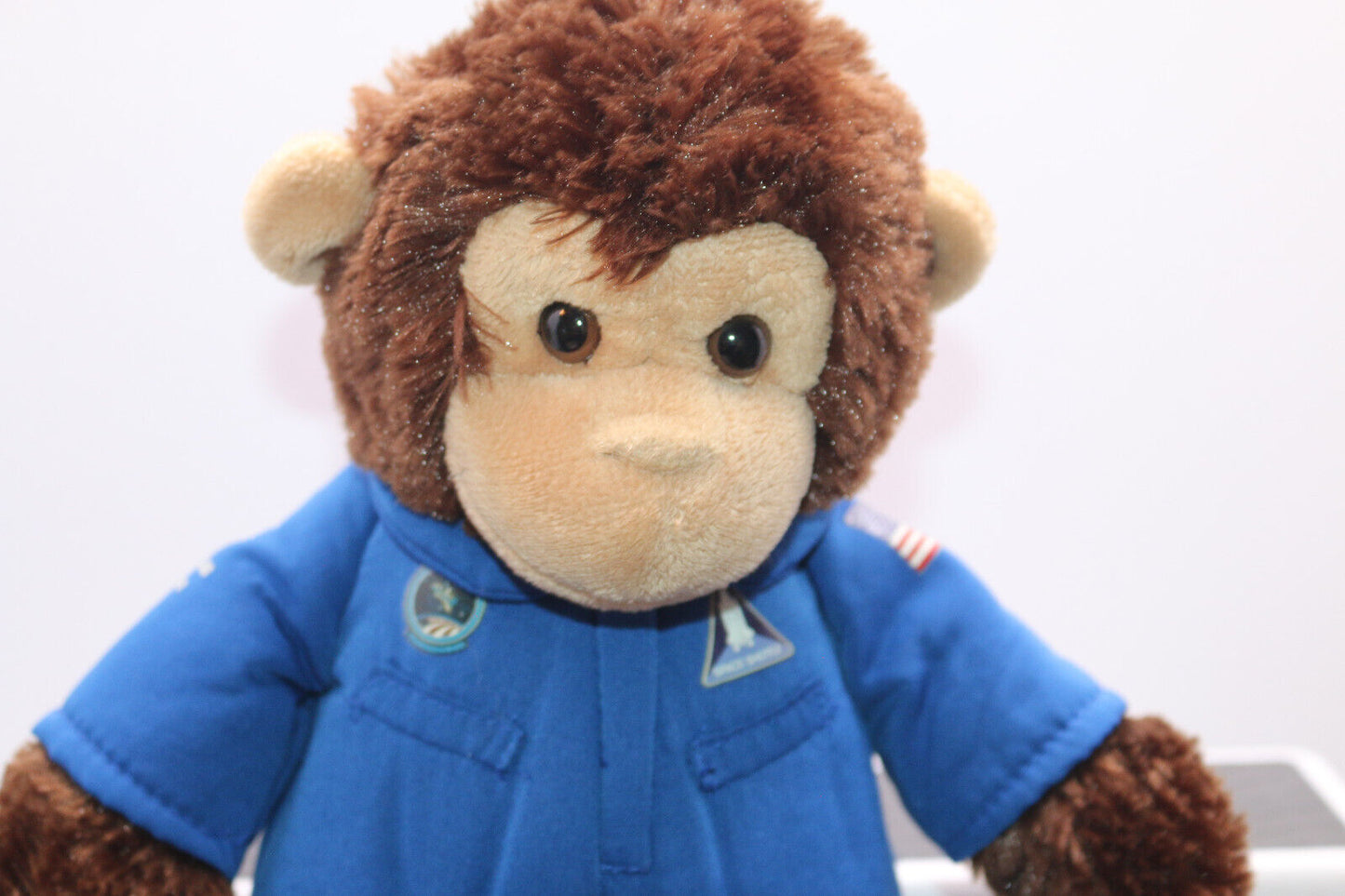 Smithsonian Institution Nasa Space Monkey Plush 13” Brown Stuffed Animal Toy