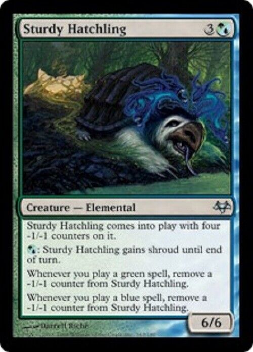 MTG 1x Sturdy Hatchling Eventide Creature Elemental MTG Magic the Gathering card