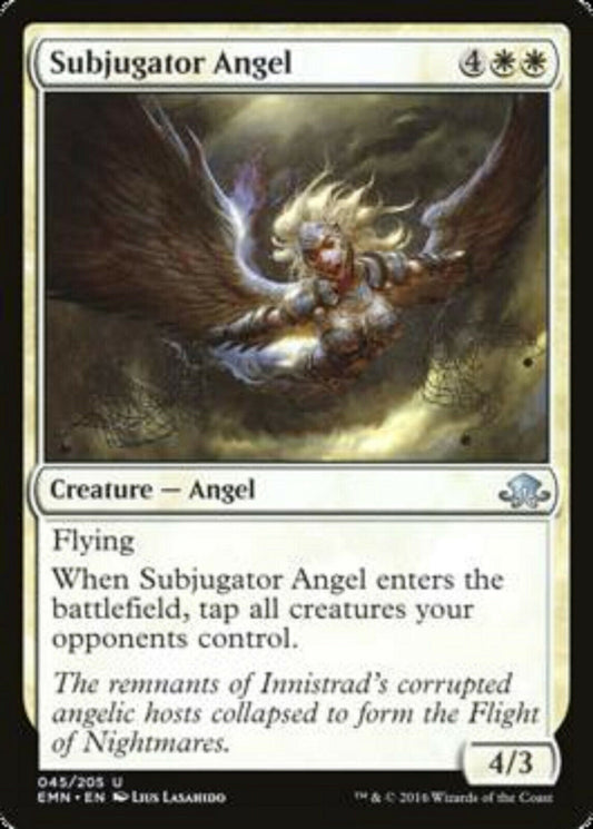 MTG MTG 1x  Subjugator Angel Eldritch Moon card Magic the Gathering