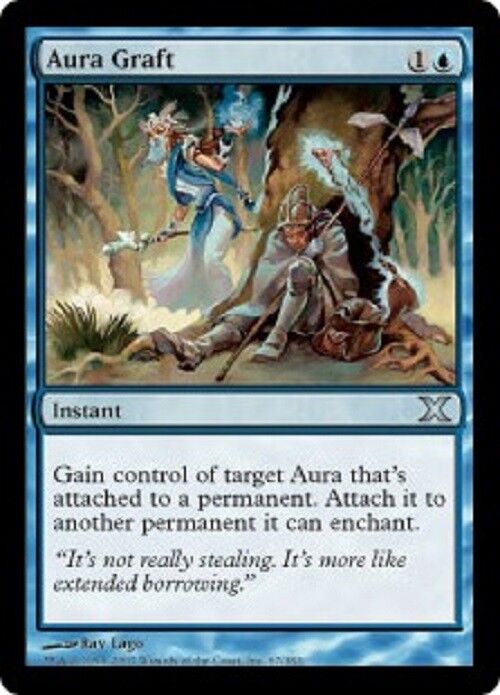 MTG MTG 1x Aura Graft 10E Tenth Edition card Magic The Gathering NM