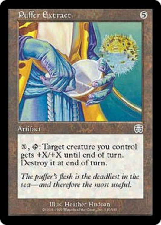 MTG 1x Puffer Extract Mercadian Masques Unplayed NM card  Gathering